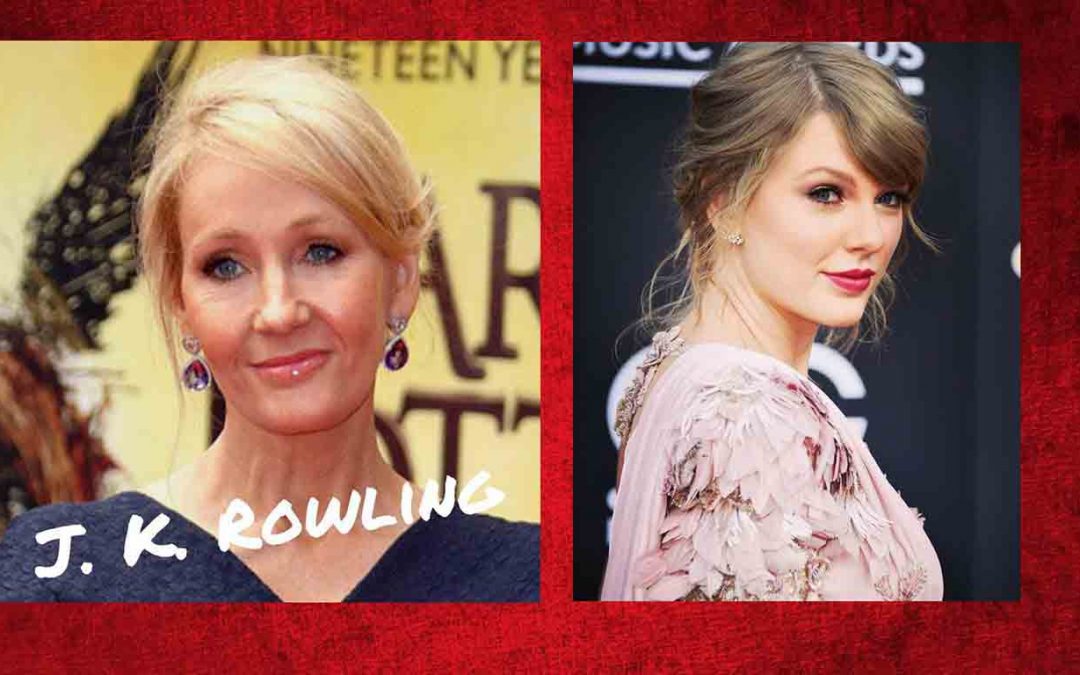 JK Rowling and Taylor swift help your Find Your Treasure
