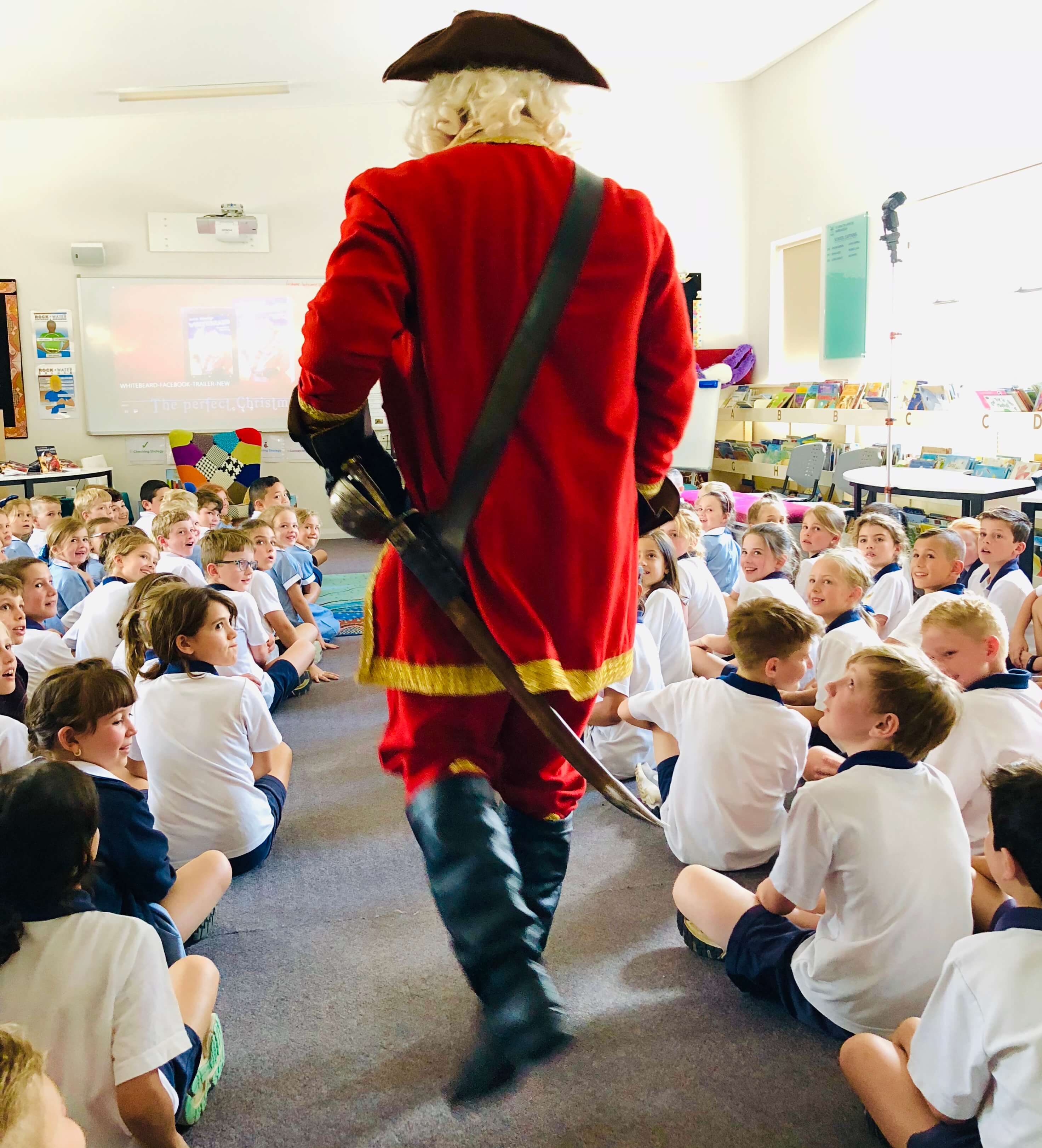 WHITEBEARD AT ST JOHN'S SCHOOL NARRAWEENA whitebeard-school-visit-stjohns